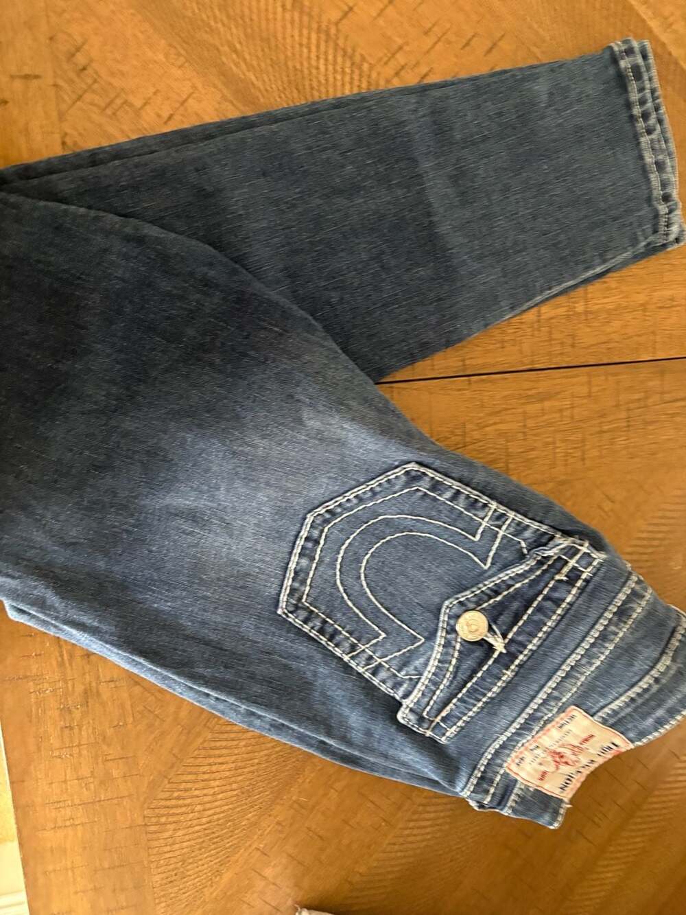True Religion Jennie Curvy Mid Rise Skinny Jeans, Size 32